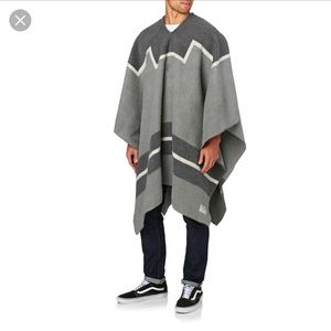 Brixton Upland wool poncho blanket